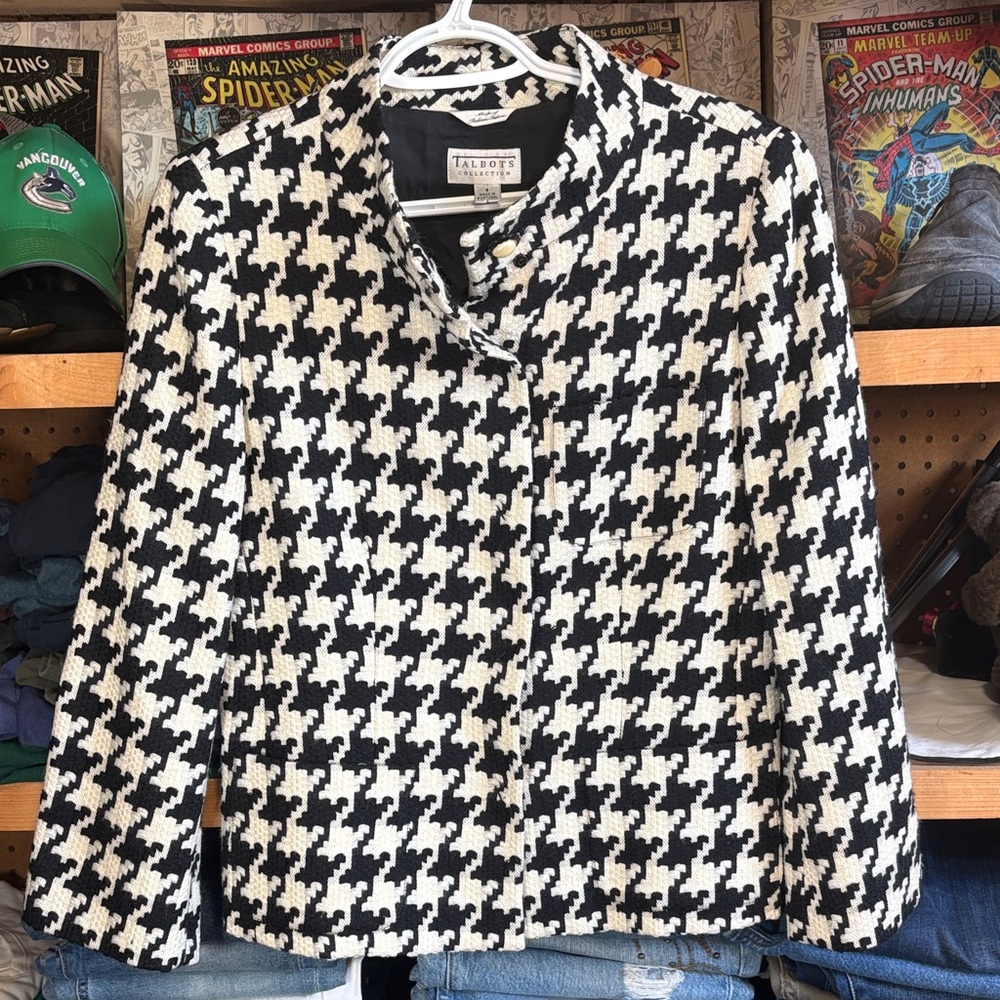 Talbots Collection Houndstooth Blazer